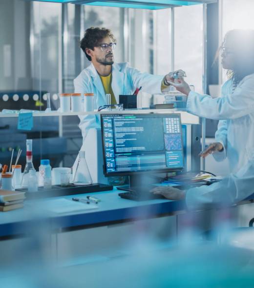 Modern Medicine Research Laboratory: Diverse Team of Multi-Ethnic Young Scientists Passes Samples in Petri Dish. Advanced Lab with High-Tech Equipment, Microbiology Researchers Design, Develop Drugs Product Compliance testing consulting services
